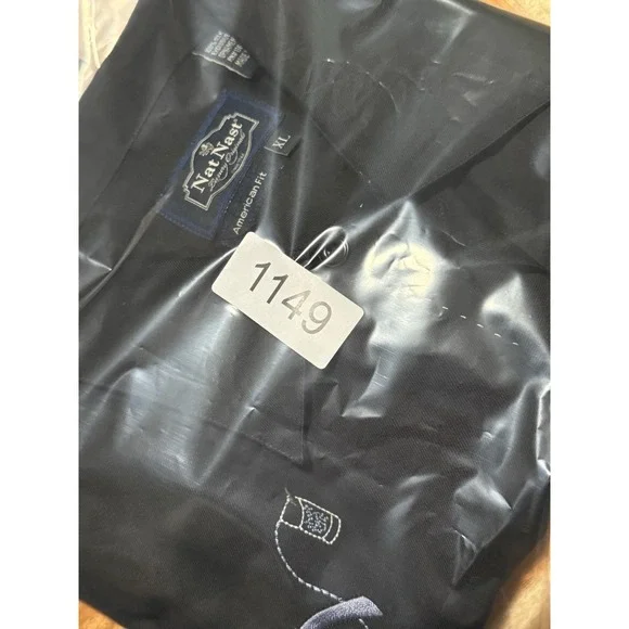 Nat Nast Silk Shirt Mens Limited Edition Design #307 Pour Stir Shake America Fit - Picture 9 of 9